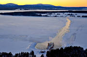 aerial photo, aerial photo, aerial photos, aerial photos, car ferry, drone aerial, drnarfoto, ferry, frjeled, frjelge, ison, ice iland, Jamtland, landscapes, Norderon, Sunne, winter