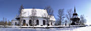 church, church, churches, Froson, Frs kyrka, Jamtland, Ostersund, winter