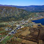aerial photo, aerial photo, aerial photos, aerial photos, autumn, drone aerial, drönarfoto, Funasdal lake, Funasdalen, Funasdalsberget, Herjedalen, samhällen