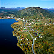 aerial photo, aerial photo, aerial photos, aerial photos, autumn, drone aerial, drönarfoto, Funasdal lake, Funasdalen, Funasdalsberget, Herjedalen, samhällen