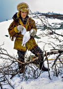 bergstrand, hunting, ptarmigan, snaring, trapper, trappern bergstrand, trapping, white grouse hunt, white grouse snaring, winter