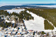 aerial photo, aerial photo, aerial photos, aerial photos, drone aerial, drnarfoto, Froson, Gustavsbergsbacken, installations, Jamtland, Ostersund, ski resort, ski resort, ski slopes, stder, winter