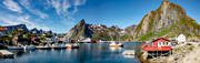 boats, fiskebtar, Hamny, landscapes, Lofoten, Nordland fylke, Norway, panorama, summer
