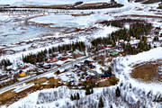 aerial photo, aerial photo, aerial photos, aerial photos, drone aerial, drnarbild, drnarfoto, Handol, Jamtland, samhllen, villages, winter