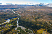 aerial photo, aerial photo, aerial photos, aerial photos, autumn, drone aerial, drnarfoto, Handol, Handolan, Jamtland, landscapes, mountain pictures, soap stone factory, sylarna, tljstenfabrik, tljstensbrottet, watercourse