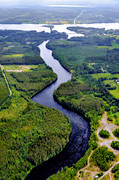 aerial photo, aerial photo, aerial photos, aerial photos, delta, drone aerial, drnarfoto, fishing spots, Harkan, Indal river, Jamtland