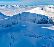 aerial photo, aerial photo, aerial photos, aerial photos, drone aerial, drnarbild, drnarfoto, glacier, Helags, Helgsglaciren, Jamtland, landscapes, mountain peaks, mountain top, winter