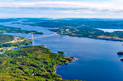 aerial photo, aerial photo, aerial photos, aerial photos, Angermanland, bridge, bridges, communications, drone aerial, drnarfoto, engineering projects, High Coast Bridge, land, landscapes, summer