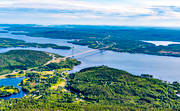 aerial photo, aerial photo, aerial photos, aerial photos, Angermanland, bridge, bridges, communications, drone aerial, drnarfoto, engineering projects, High Coast Bridge, land, landscapes, summer