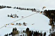 aerial photo, aerial photo, aerial photos, aerial photos, drone aerial, drnarfoto, farms, ferry, ferry quay, Great Lake, Hkansta, ice track, Jamtland, landscapes, winter