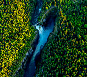 aerial photo, aerial photo, aerial photos, aerial photos, attractions, canyon, drone aerial, drnarfoto, Hllingsfallet, Jamtland, kanjon, landscapes, summer, swedish mountains, water fall