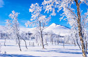 atmosphere, Gaajsartjahke, hoarfrost, landscapes, Lapland, mountain, season, seasons, snow, spring-winter, vita vidder, winter, winter mountains