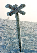 hoarfrost, mountain, mountains, seasons, snow, track cross, vinterbild, winter ambience, winter shroud