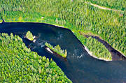 aerial photo, aerial photo, aerial photos, aerial photos, drone aerial, drönarfoto, fishing spots, Holmforsen, Jamtland, Langan, river, summer