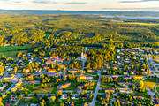 aerial photo, aerial photo, aerial photos, aerial photos, church, churches, drone aerial, drnarfoto, Hortlax, Hortlaxkyrkan, landscapes, North Bothnia, Pitea, samhllen, summer