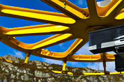 engineering projects, hjul, hummelliften, installations, Jamtland, lift, machine, mekanik, vndhjul, yellow