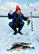 angling, fishing, ice drill, ice fishing, ice fishing, Kattstrupe lake, perch, perch fishing, winter fishing