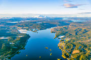 aerial photo, aerial photo, aerial photos, aerial photos, Areskutan, autumn, drone aerial, drnarfoto, Indal river, Jamtland, Jarpen, landscapes, Lngholmen, small