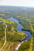 aerial photo, aerial photo, aerial photos, aerial photos, drone aerial, drnarfoto, environment, fishing spots, hydropower, hydroelectric, Indal river, Jamtland, krangede, landscapes, power station, summer