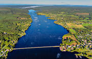 aerial photo, aerial photo, aerial photos, aerial photos, bridge, bridges, drone aerial, drnarbild, drnarfoto, fishing spots, Indal river, Jamtland, landscapes, Lit, samhllen, summer