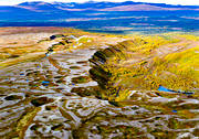 aerial photo, aerial photo, aerial photos, aerial photos, autumn, autumn colours, dead ice, dead ice area, drone aerial, drnarbild, drnarfoto, Grondalen, Issjdalen, istidslmningar, Jamtland, landscapes, nature