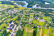 aerial photo, aerial photo, aerial photos, aerial photos, Angerman river, Angermanland, drone aerial, drnarfoto, Junsele, samhllen, summer