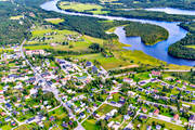 aerial photo, aerial photo, aerial photos, aerial photos, Angerman river, Angermanland, drone aerial, drnarfoto, Junsele, samhllen, summer