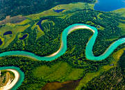 aerial photo, aerial photo, aerial photos, aerial photos, drone aerial, drnarfoto, Kamajakka, landscapes, Lapland, meanders, meanders, mountain pictures, summer, nok, nokjaure