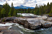 alpine landscape, Gamajhk, Kamajakka, Kamajokk, Kvikkjokk, landscapes, Lapland, mountain, mountains, river, sommarfjll, stream, summer, Vuoka