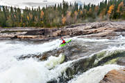 autumn, forskajak, Indal river, kanotist, kayak, stream, Tegefors, tube, paddle, watercourse
