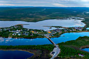 aerial photo, aerial photo, aerial photos, aerial photos, border, church village, drone aerial, drnarfoto, grnssamhlle, Karesuando, Karesuvanto, Lapland, Muonio, Nordkalotten, river, samhllen, summer