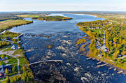 aerial photo, aerial photo, aerial photos, aerial photos, autumn, drone aerial, drnarfoto, Kukkola, Kukkolaforsen, landscapes, Nationallvdagen, North Bothnia, sikhvning, Torne lv, lvsik