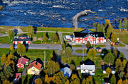 aerial photo, aerial photo, aerial photos, aerial photos, autumn, buildings, drone aerial, drnarfoto, farms, installations, Kukkola, Kukkolaforsen, Nationallvdagen, North Bothnia, sikhvning, Torne lv, lvsik