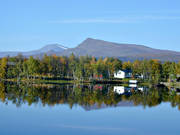 autumn, dead calm, Kult lake, landscapes, Lapland, Saxnas, Statsfjallet, still