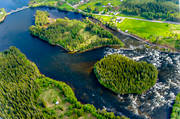 aerial photo, aerial photo, aerial photos, aerial photos, angling, drone aerial, drnarfoto, fishing spots, Indal river, Jamtland, Kvisslestrmmen, Kvitsle, summer