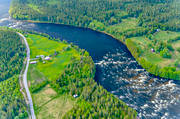 aerial photo, aerial photo, aerial photos, aerial photos, angling, drone aerial, drnarfoto, fishing spots, Indal river, Jamtland, Kvisslestrmmen, Kvitsle, summer