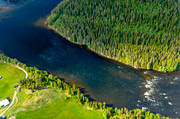 aerial photo, aerial photo, aerial photos, aerial photos, angling, drone aerial, drnarfoto, fishing spots, Indal river, Jamtland, Kvisslestrmmen, Kvitsle, summer