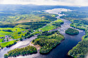 aerial photo, aerial photo, aerial photos, aerial photos, angling, drone aerial, drnarfoto, fishing spots, Indal river, Jamtland, Kvisslestrmmen, Kvitsle, summer