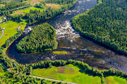 aerial photo, aerial photo, aerial photos, aerial photos, angling, drone aerial, drnarfoto, fishing spots, Indal river, Jamtland, Kvisslestrmmen, Kvitsle, summer