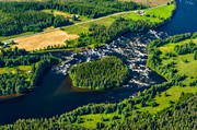 aerial photo, aerial photo, aerial photos, aerial photos, angling, drone aerial, drnarfoto, fishing spots, Indal river, Jamtland, Kvisslestrmmen, Kvitsle, summer