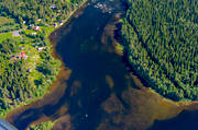 aerial photo, aerial photo, aerial photos, aerial photos, angling, drone aerial, drnarfoto, fishing spots, Indal river, Jamtland, Kvisslestrmmen, Kvitsle, summer