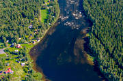 aerial photo, aerial photo, aerial photos, aerial photos, angling, drone aerial, drnarfoto, fishing spots, Indal river, Jamtland, Kvisslestrmmen, Kvitsle, summer