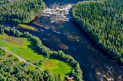 aerial photo, aerial photo, aerial photos, aerial photos, angling, drone aerial, drnarfoto, fishing spots, Indal river, Jamtland, Kvisslestrmmen, Kvitsle, summer