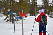 ledskyltar, national park, national parks, ski touring, skier, skiing, Sododalen, Sonfjllet, winter, ventyr