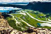 aerial photo, aerial photo, aerial photos, aerial photos, drone aerial, drnarfoto, fjllbilder, Ljtvrredeltat, Lapland, national park, national parks, panorama, participate, participate landscape, participate landscape, Rapa Valley, Sarek, Skierfe, Skierffe, summer, swedish mountains