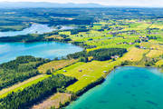 aerial photo, aerial photo, aerial photos, aerial photos, drone aerial, drnarfoto, Jamtland, landscapes, Lockne, Lockne area, Lockne lake, Locknekratern, summer, villages