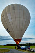 airfield, aviation, ballong, communications, fly, luftballong, Optand, start, varmluftsballong