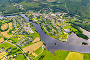 aerial photo, aerial photo, aerial photos, aerial photos, Angermanland, drone aerial, drönarbild, drönarfoto, Faxälven, Långsele, samhällen, summer