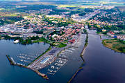 aerial photo, aerial photo, aerial photos, aerial photos, boat harbour, drone aerial, drnarfoto, Mariestad, port, small-boat harbour, stder, summer, Vnern, Vstergtland