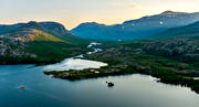 aerial photo, aerial photo, aerial photos, aerial photos, autumn, drone aerial, drnarfoto, fishing camp, fjllbilder, Gattsatjv, Grrajvve, jaktcamp, landscapes, Lapland, Makak, Miekak, Pite river, summer, swedish mountains